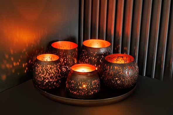 Cozy &amp; Trendy Flowerpot Woven with 3 legs - Sand - D31xH24cm