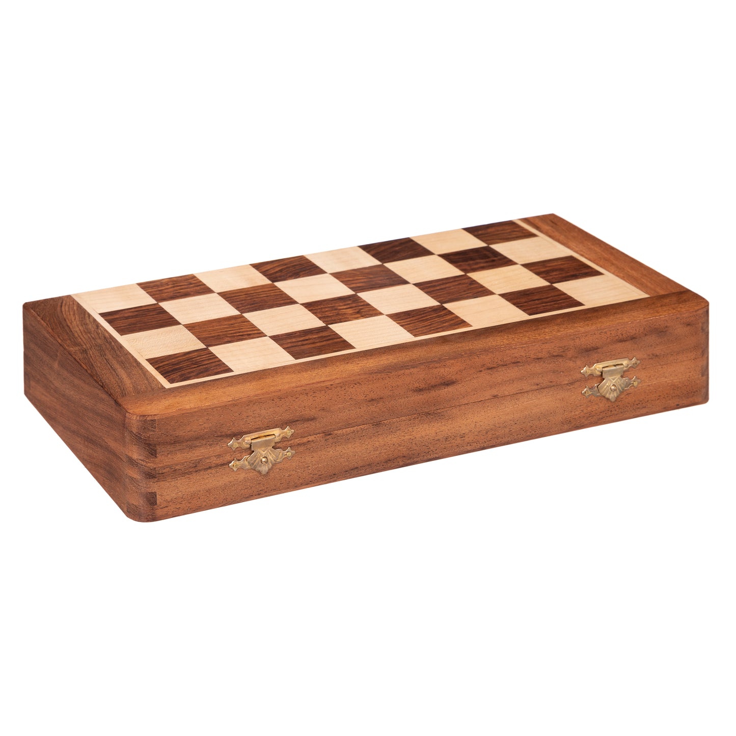 Jeu d'échecs de luxe Atmosphera Laney - 30,5 x 30,5 cm - Bois d'acacia