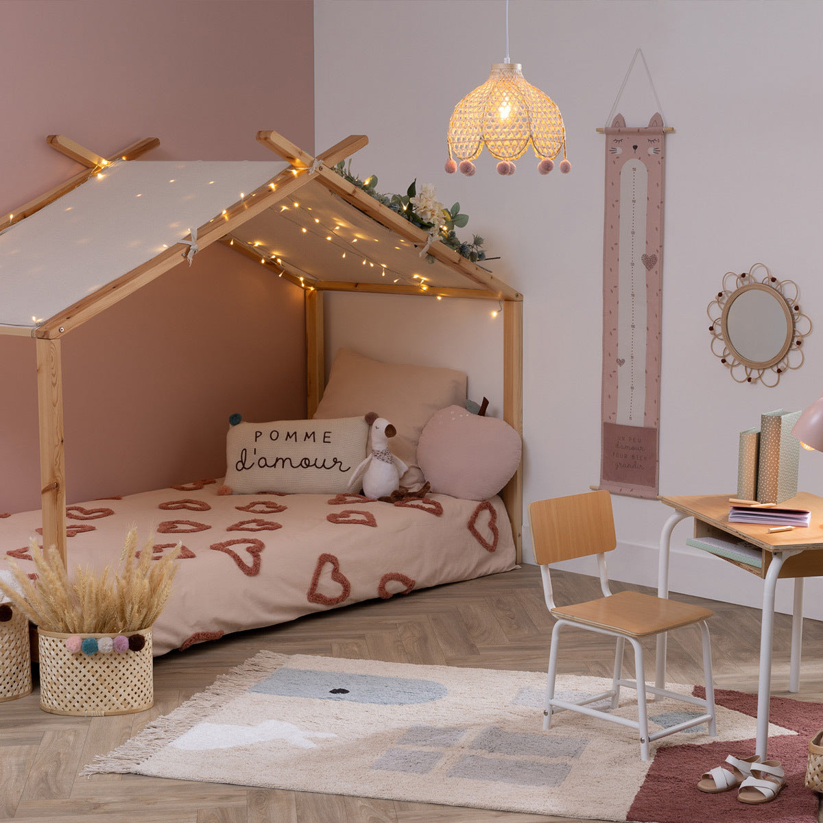 Atmosphera Kids Sedia Per Bambini In MDF E Legno, Colore Grigio, Dimensioni 32x32x50 Cm, Seduta Alta 25,7 Cm - 5