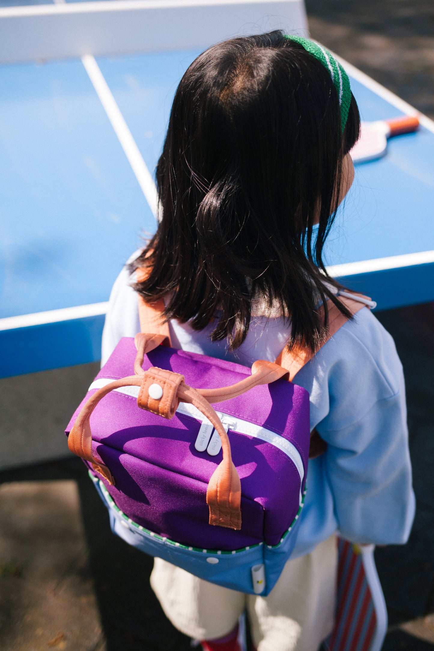 Sticky Lemon Backpack/Boekentas Small Better Together | Colourblocking | Purple Tights | Badminton Blue