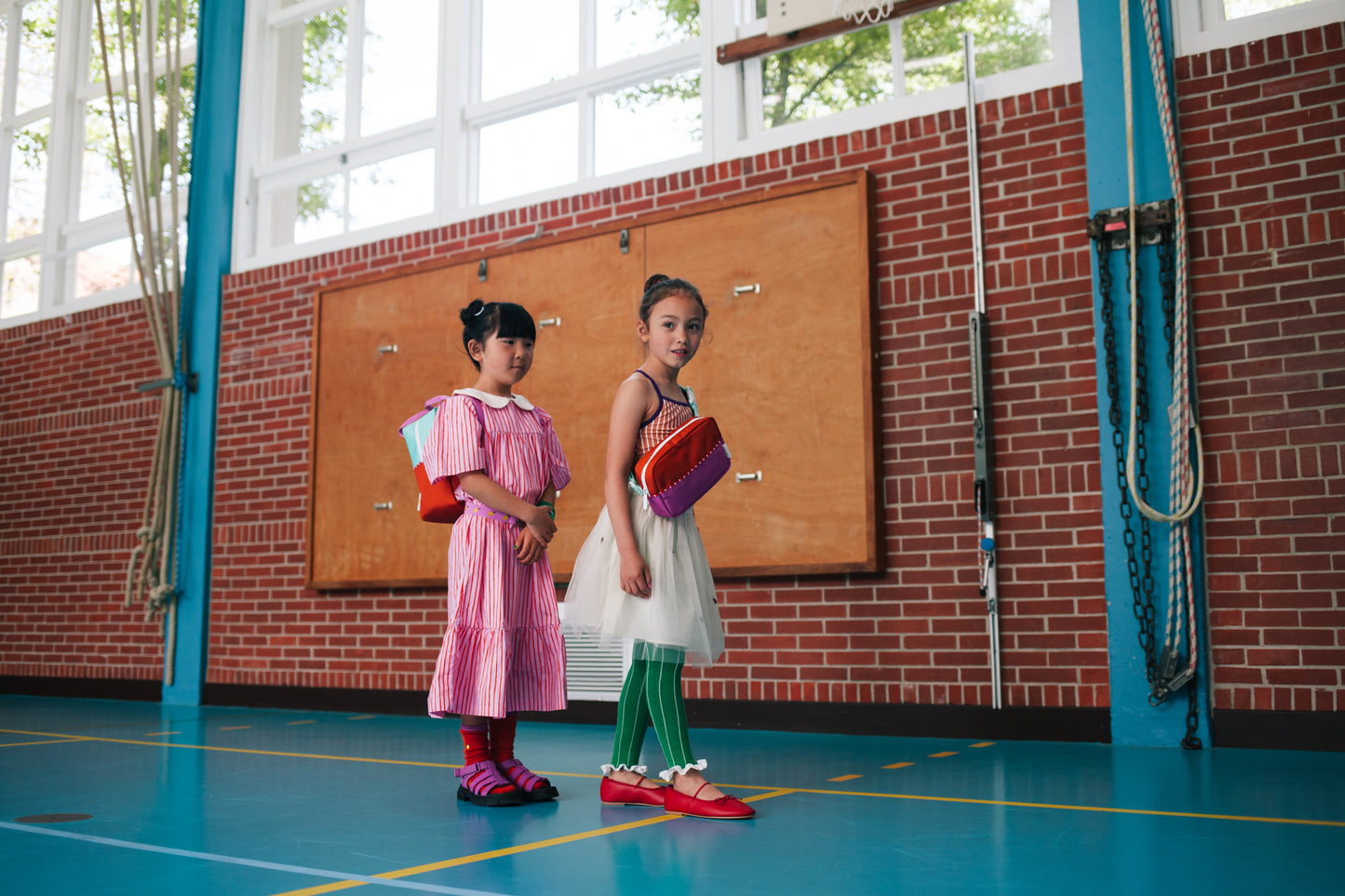 Sticky Lemon Backpack/Boekentas Small Better Together | Colourblocking | Towel Green | Gravel Orange