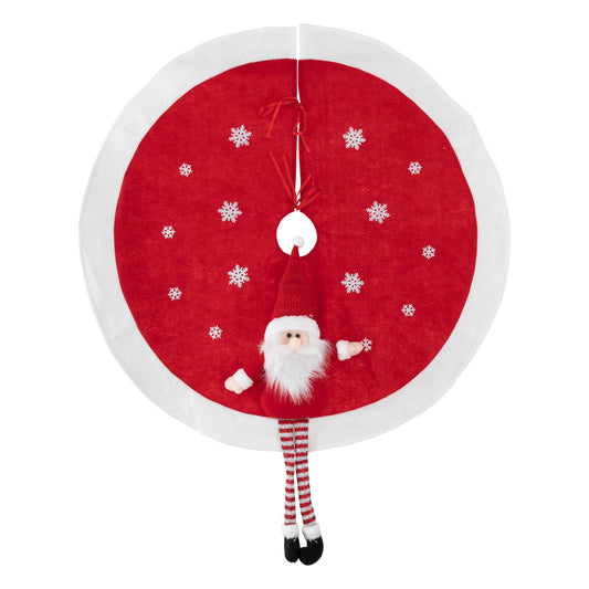 Fééric Lights and Christmas Christmas decoration Christmas tree skirt - Ø90cm - Red