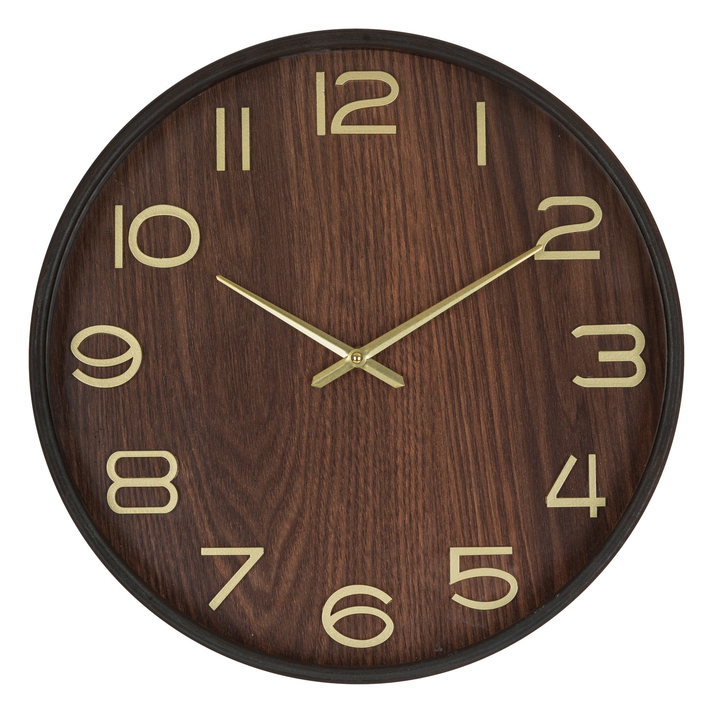 Atmosphera Ivana Wall Clock - Wood - Plastic - Dia 38 cm