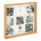 Atmosphera Siam photo holder - 9 photos - Photo frame - Wood - Photo holder - 40 x 40 cm