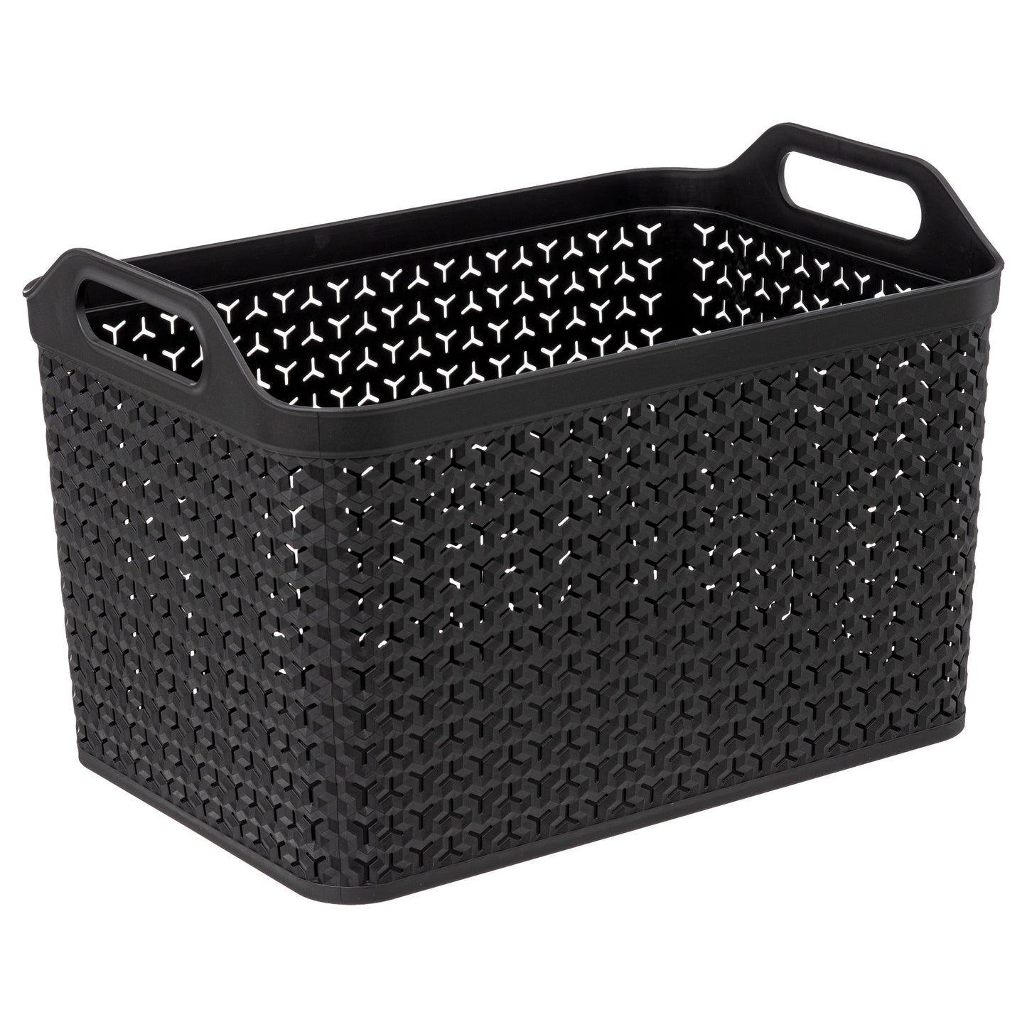 Couvercle de boîte de rangement empilable 5Five - Noir - Empilable - Moyen - 24 litres