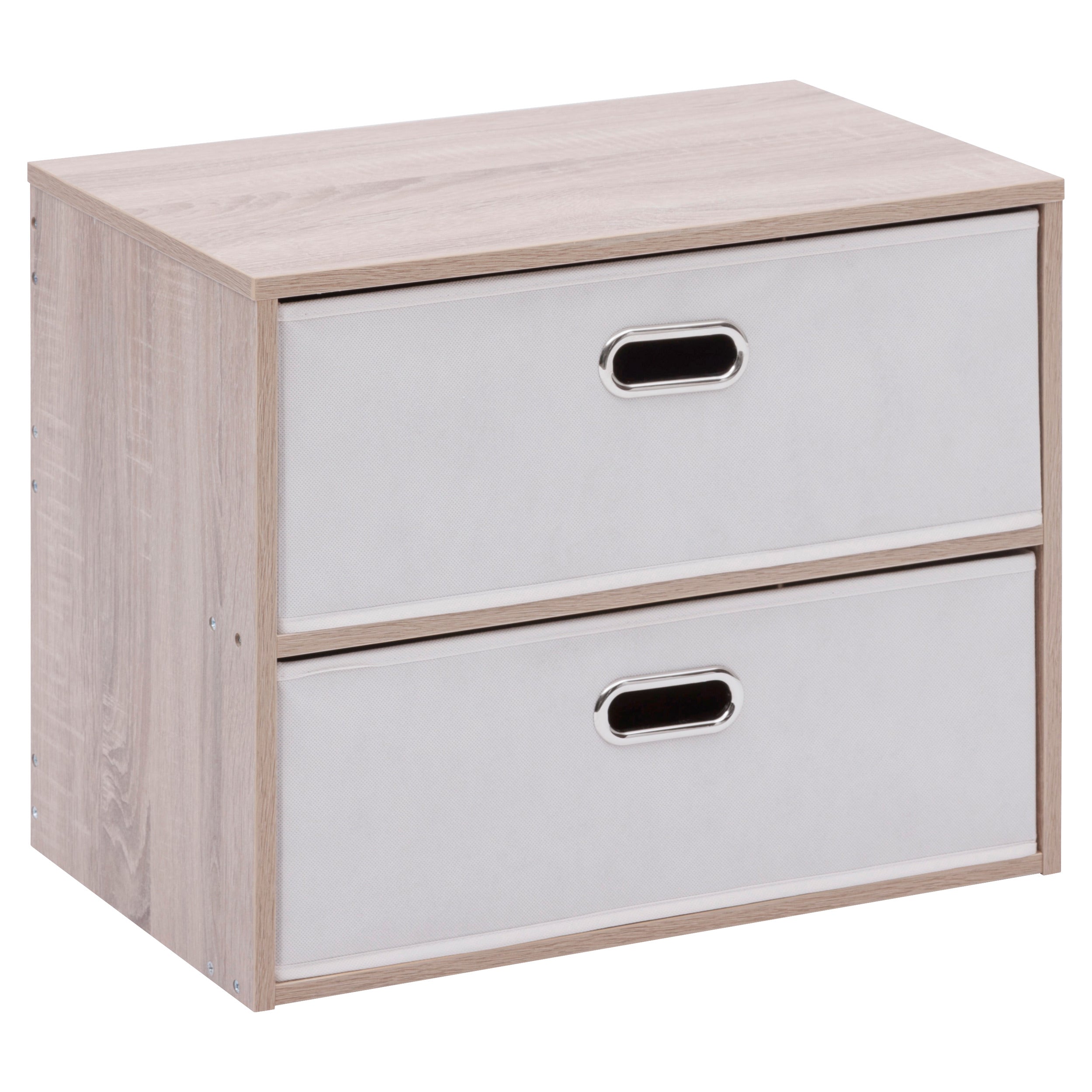 5Five Rangement pliable - Velours - Lin beige - 31 x 31 cm