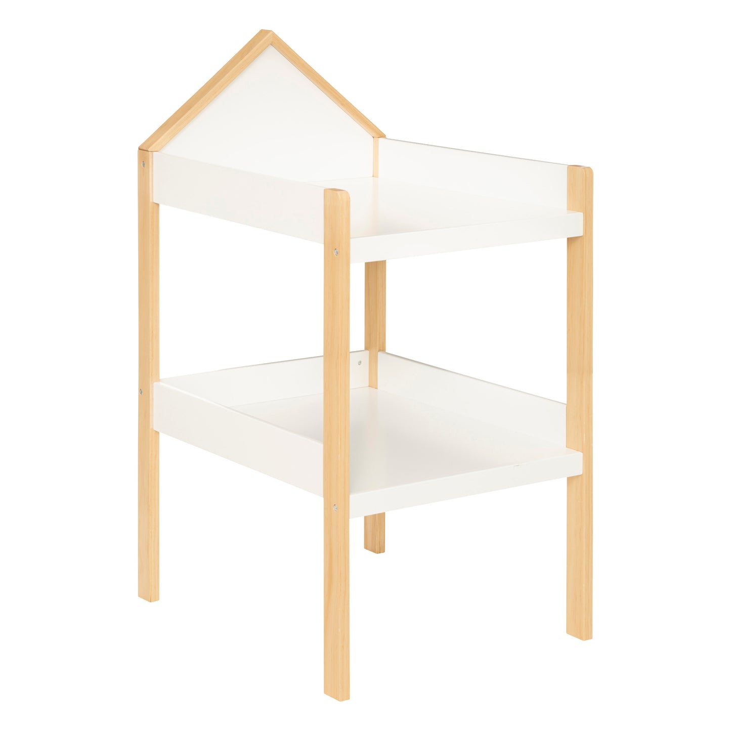 Atmosphera Kids Baby commode - 75x55x117cm - Wit/Naturel