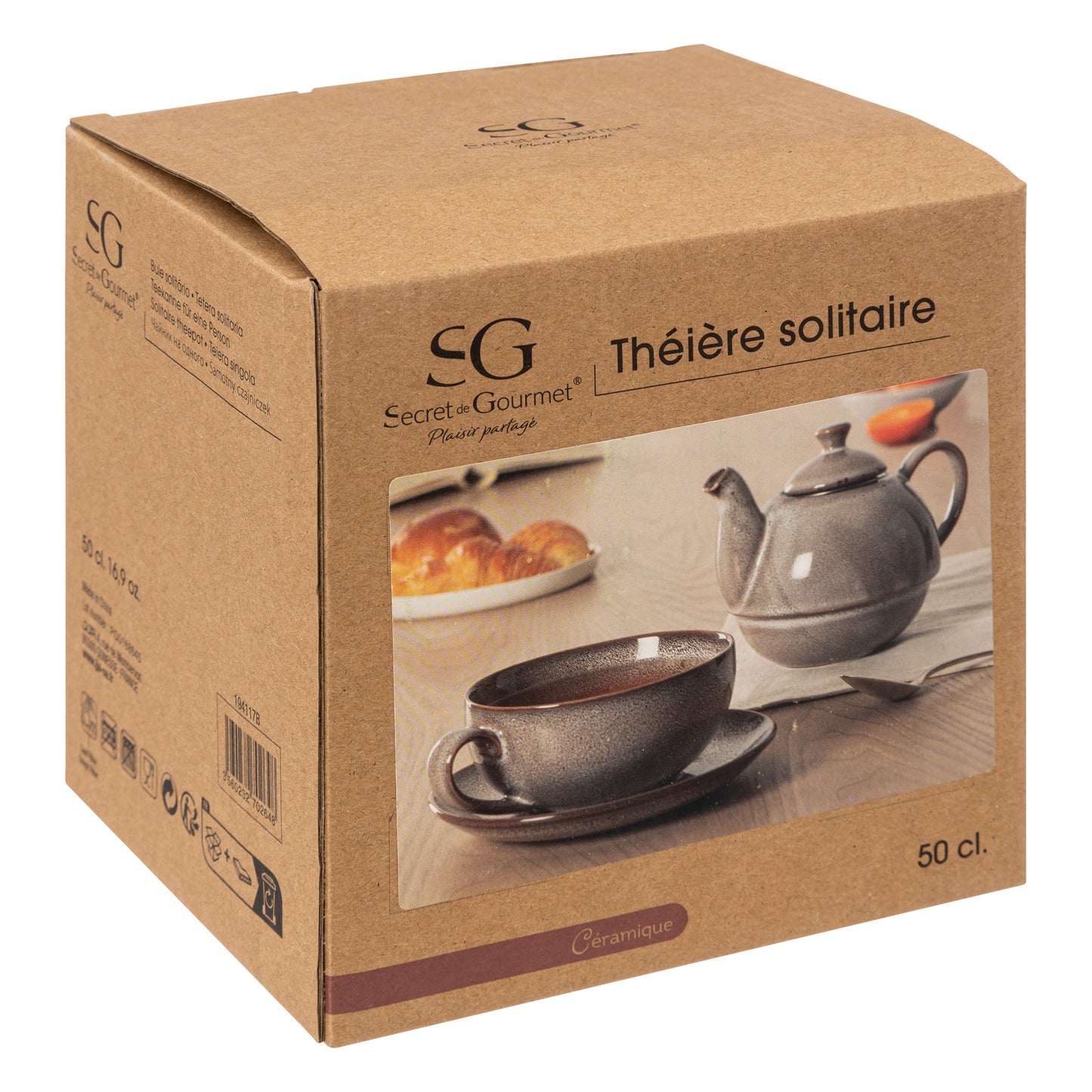 Secret de gourmet - Teapot + cup - Taupe