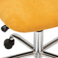 Atmosphera Geos office chair corduroy - Adjustable - Metal legs - Ochre