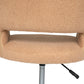 Atmosphera Gaya bouclé office chair - Adjustable - Metal legs - Beige