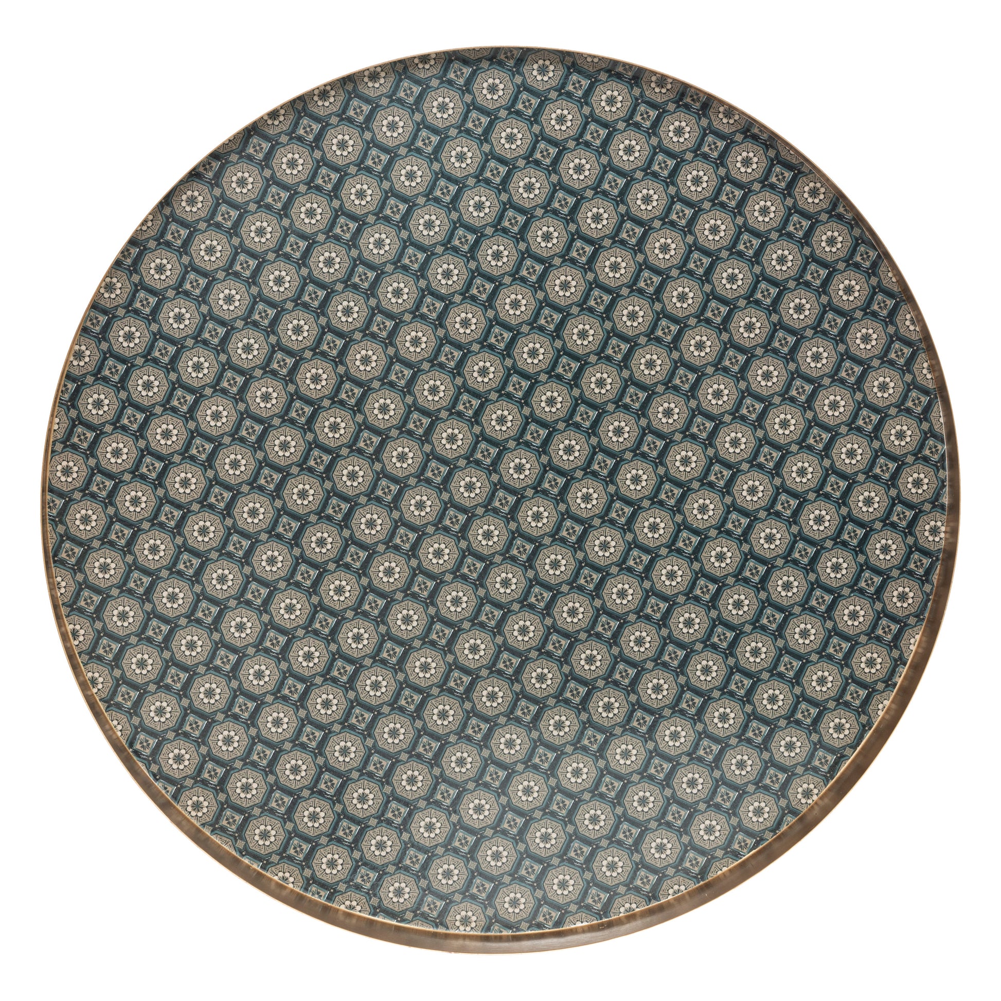 Lot de 2 tables gigognes Henriette beige D35/40cm - Atmosphera createur d'interieur Lot de 2 tables gigognes Henriette beige D35/40cm - Atmosphera createur d'interieur