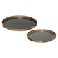 Atmosphera Set of 2 trays Jill - iron tray - serving tray