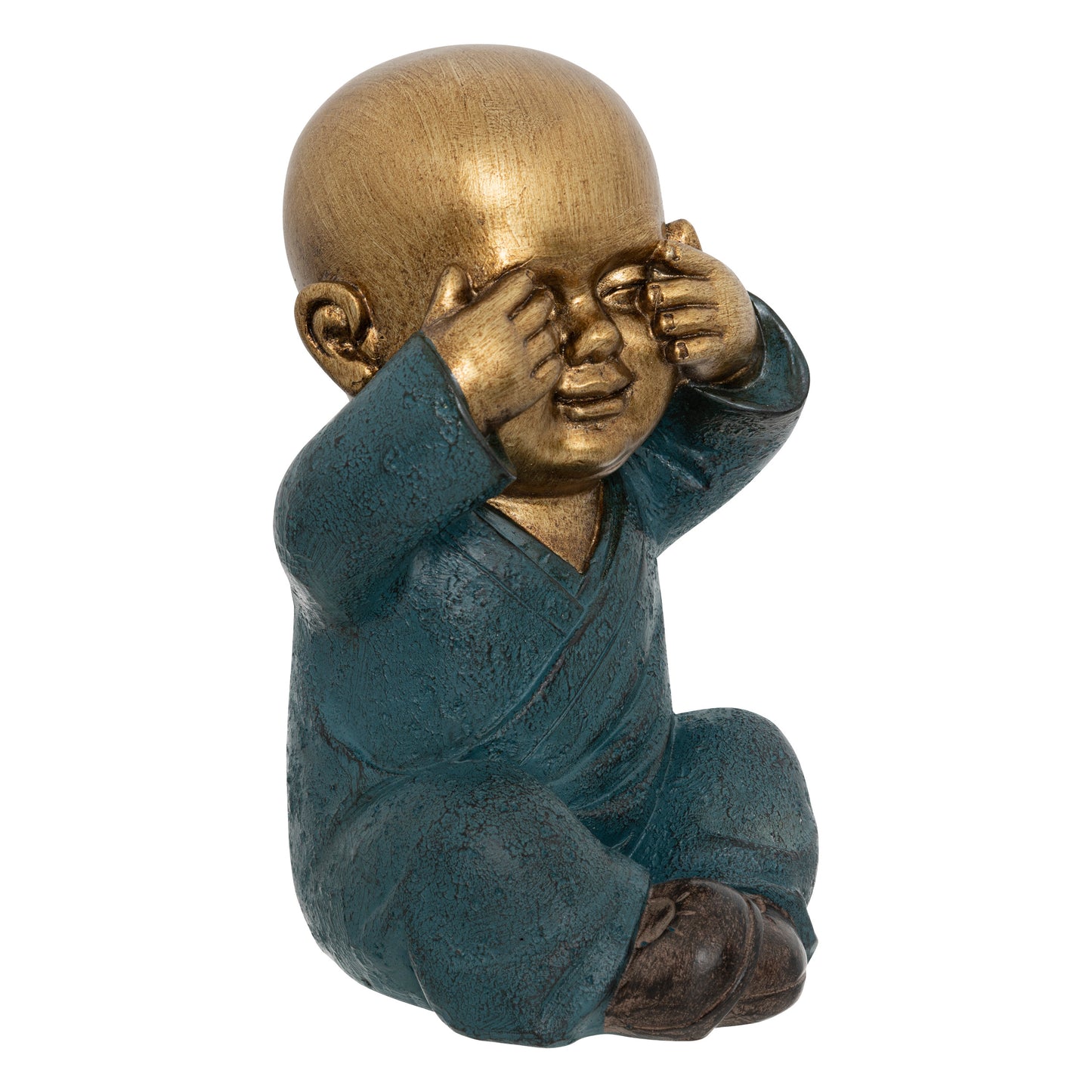 Atmosphera Jil Buddha HEAR SEE and SEE SILENCE figurines - 21 cm high