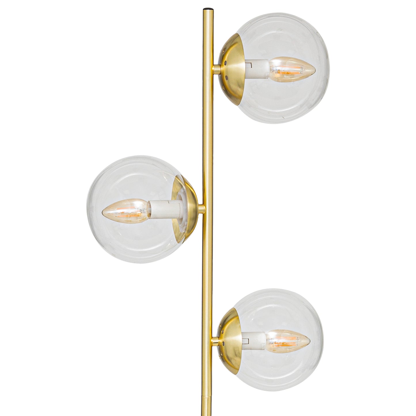 Atmosphera Lisa vloerlamp / staande lamp - Goud - H162 cm - Metaal