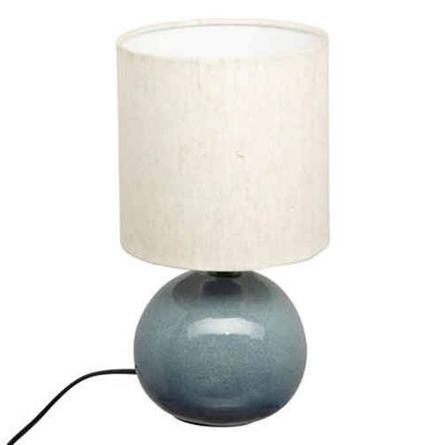 Atmosphera Table Lamp Gaia D15x28cm - Blue Gray - E27