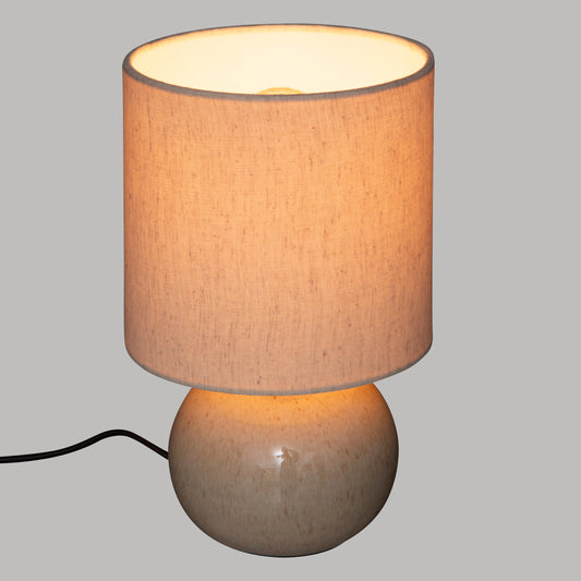 Atmosphera Lampe de Table Gaia D15x28cm - Beige - E27