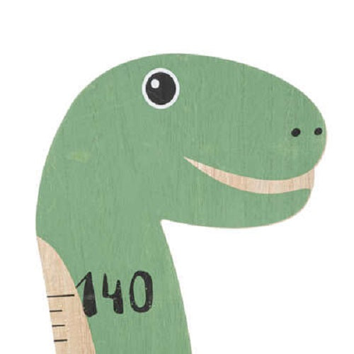 Atmosphera Kids Groeimeter/Kindermeetlat hout - Van 50 tot 140cm - Dino