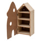 Atmosphera Kids Houten paddenstoelenhuis - Met blokjes - Speelgoedhuis - H60 cm