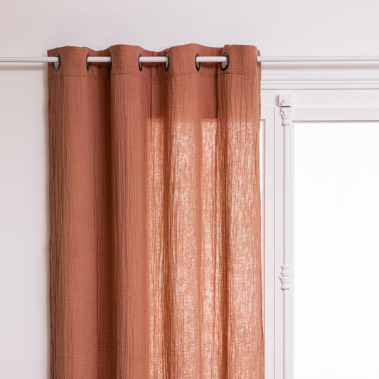 Atmosphera Curtains Nour - 130 x 260 cm - Extra long - Pink - Cotton