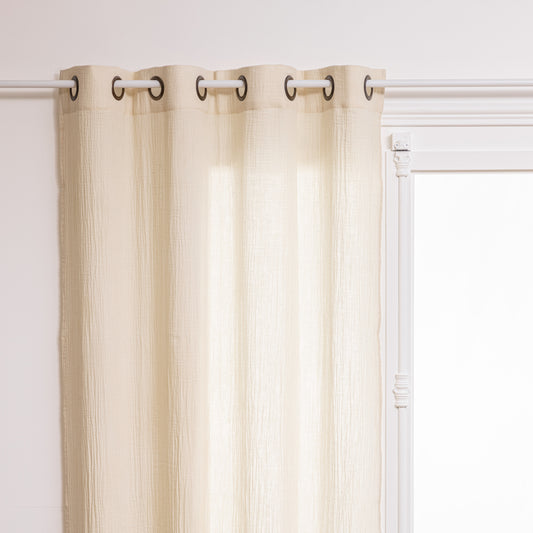 Atmosphera Curtains Nour - 130 x 260 cm - Extra long - Ivory - Cotton