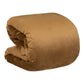 Atmosphera Velvet bedsprei 2 persoons - Camel - 240 x 260