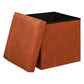 Atmosphera Pouf - Foldable - Amber - 38x38cm