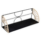 Atmosphera Mileva Wall shelf set of 2 - metal - black - wall rack