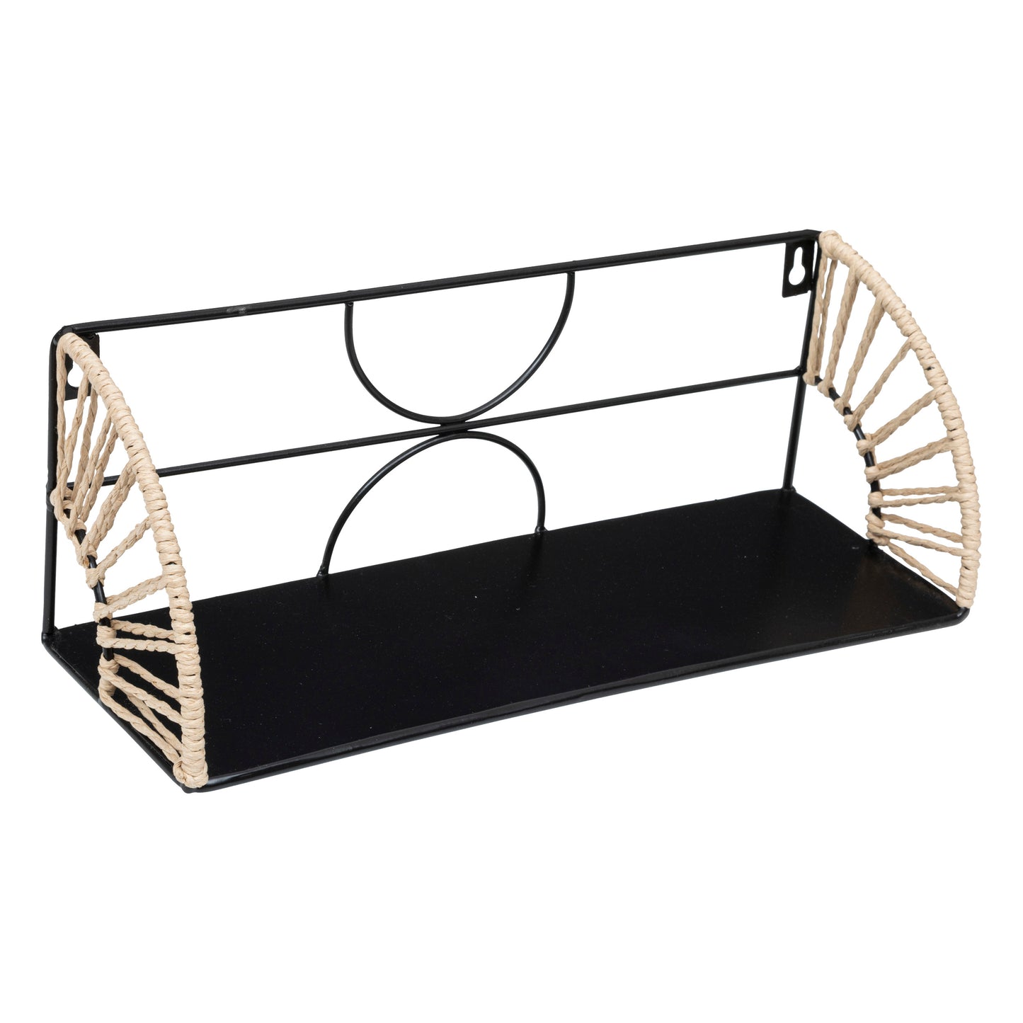 Atmosphera Mileva Wall shelf set of 2 - metal - black - wall rack