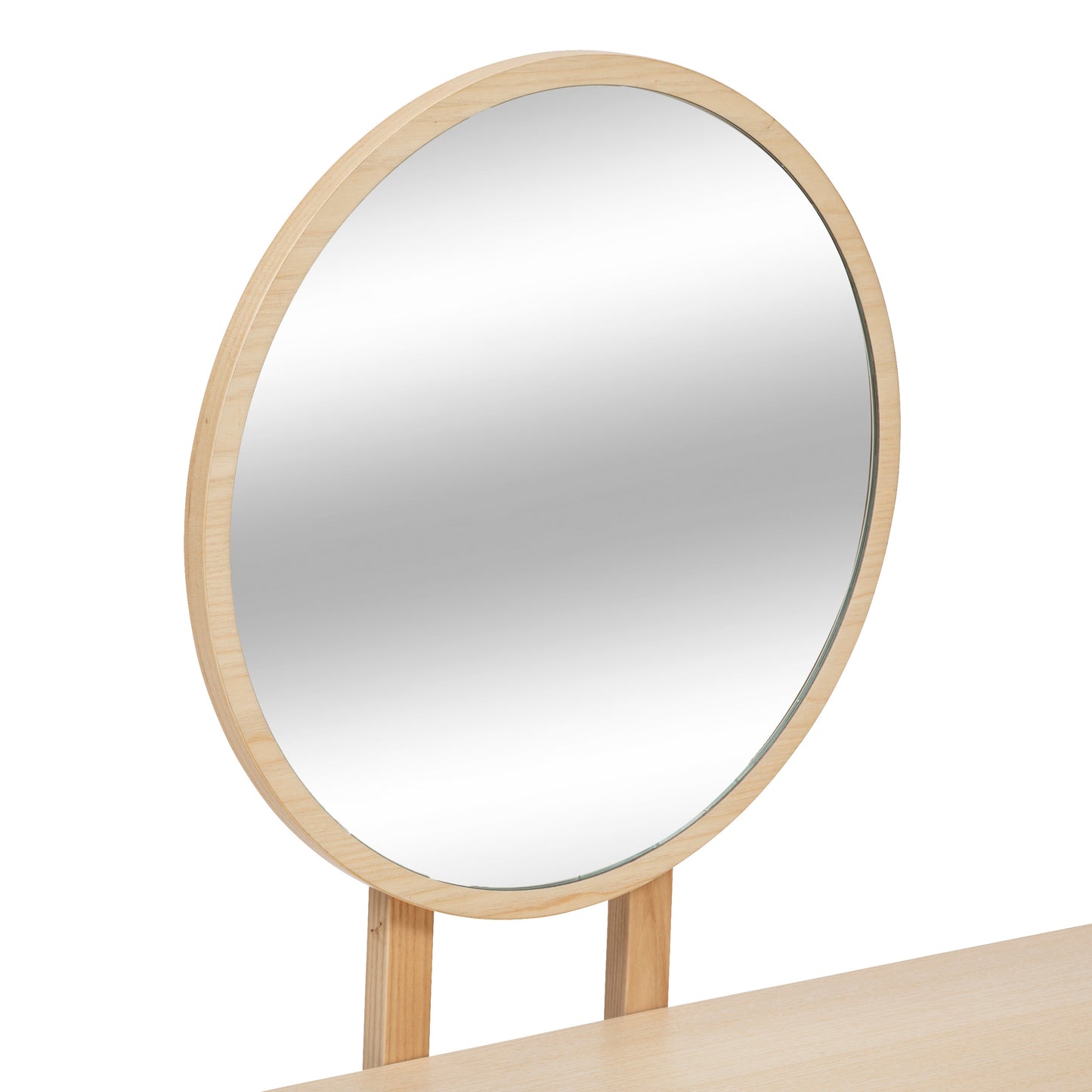 Atmosphera Arden Coiffeuse avec miroir - Bois naturel