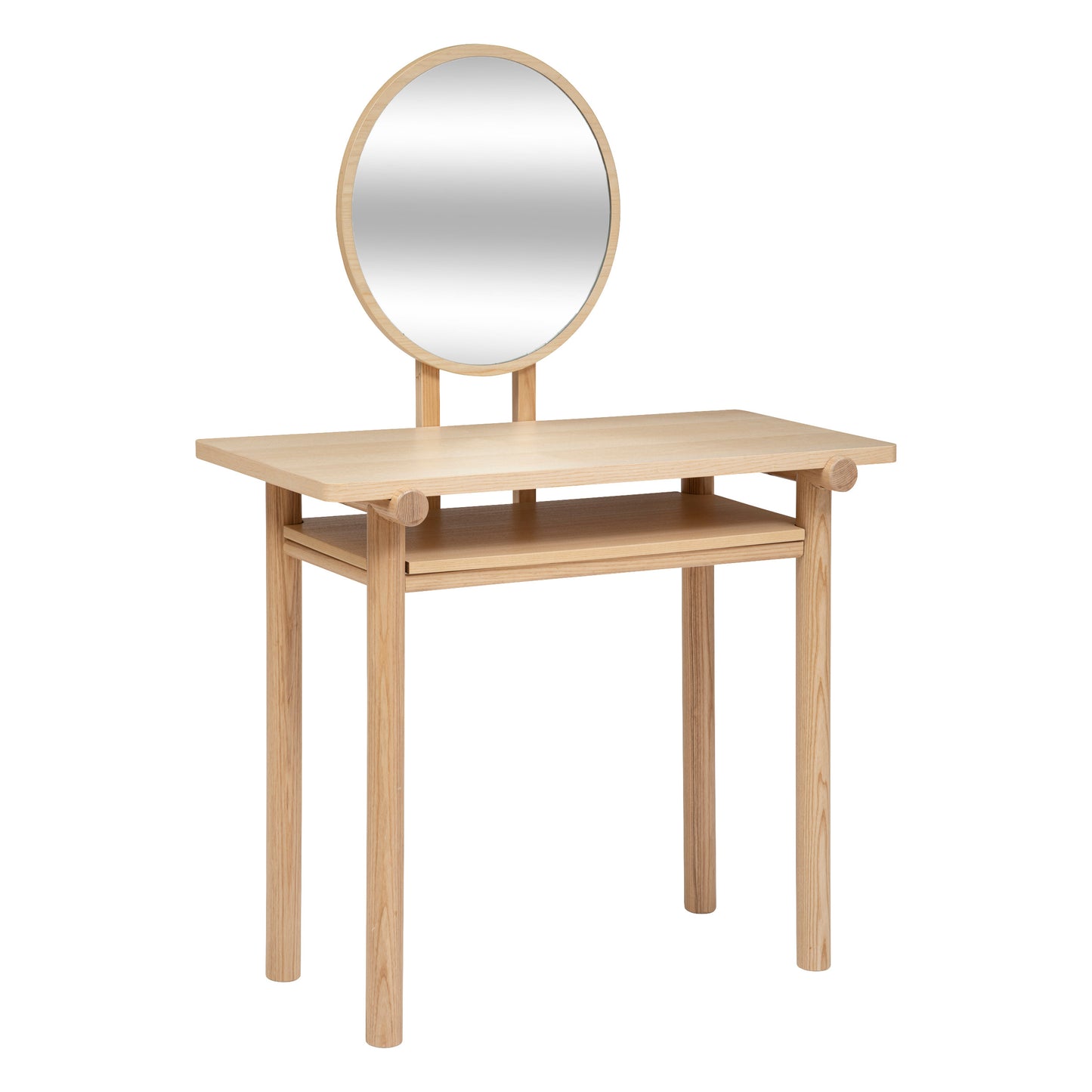 Atmosphera Arden Coiffeuse avec miroir - Bois naturel