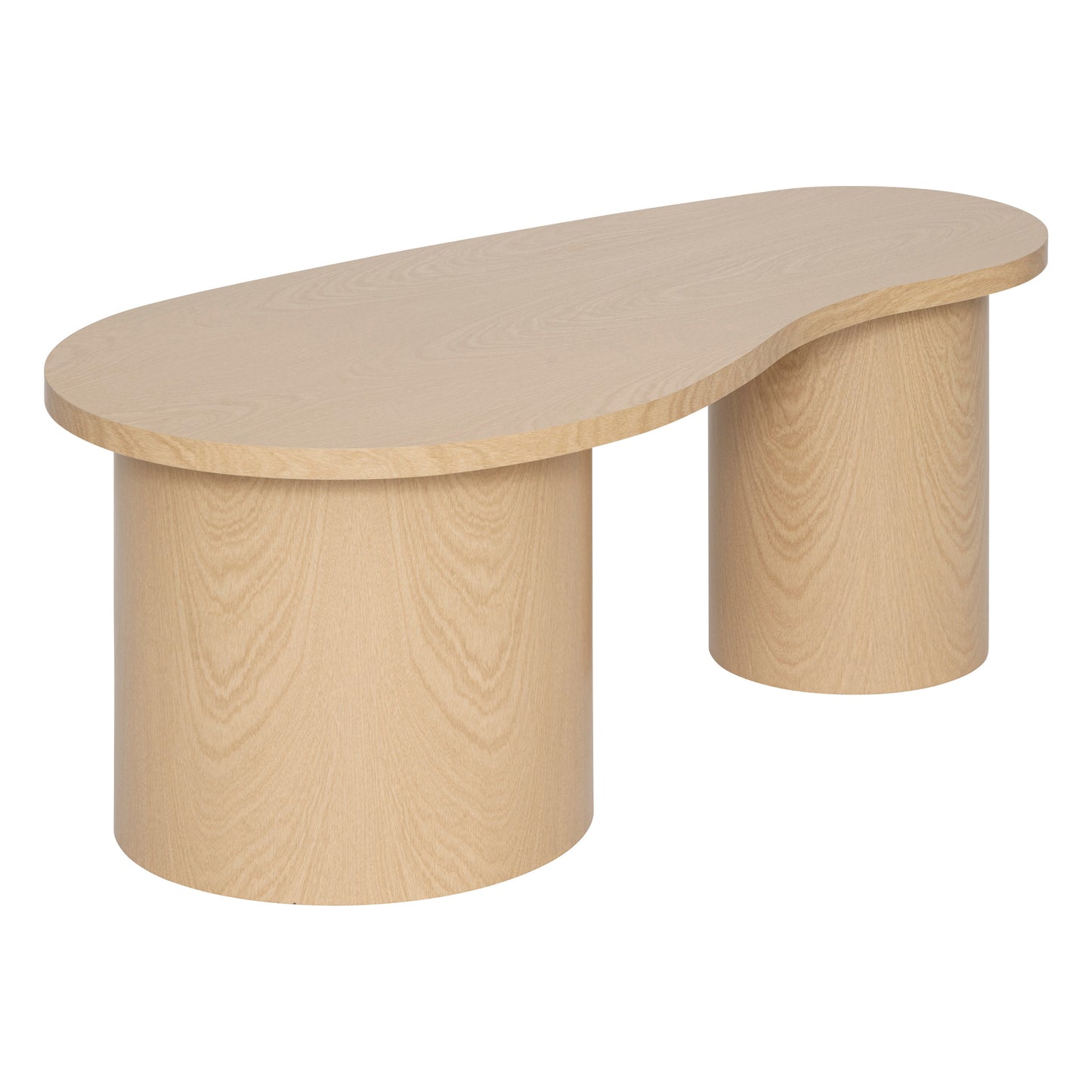 BEAU Set de tables d'appoint Ying &amp; Yang - Lot de 2 pièces - L100xP50xH40cm - Beige