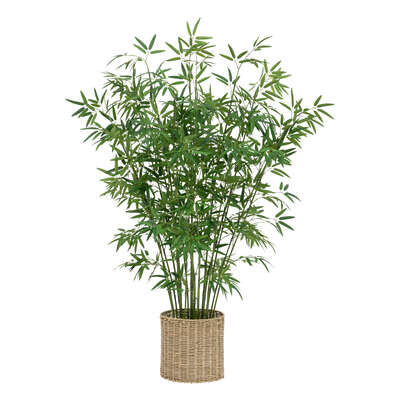 Atmosphera Plante artificielle Plante Bambou avec pot - Ø90xH150cm - Vert