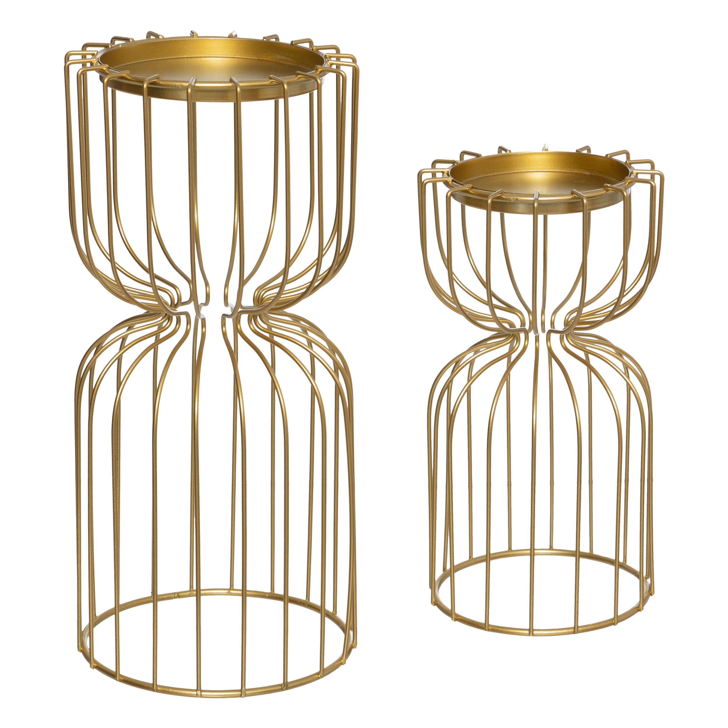 Fééric Lights and Christmas Christmas decoration Kandelaar - Ø11xH6cm - Gold