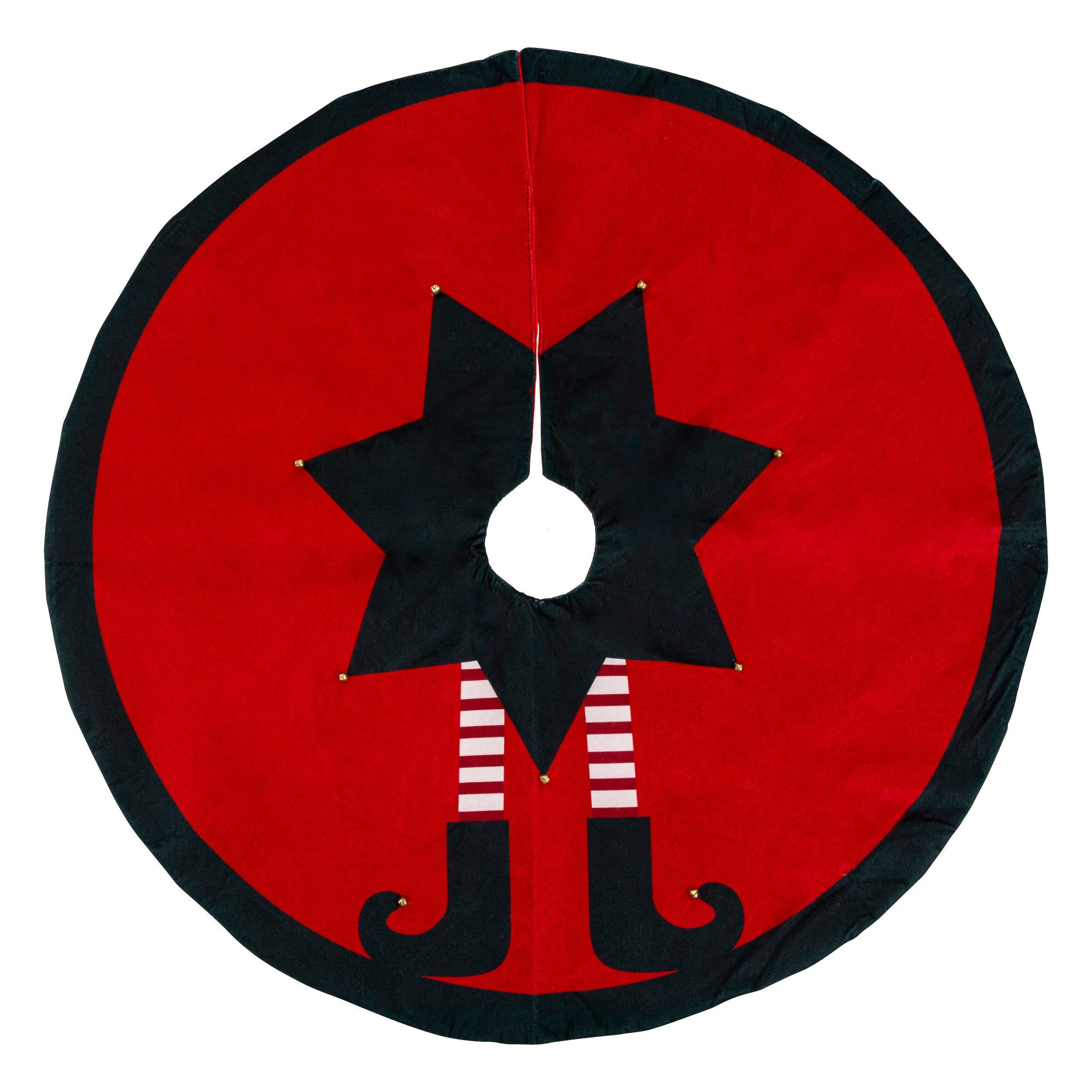 Fééric Lights and Christmas Christmas decoration Christmas tree skirt - Ø56xH25cm - Red