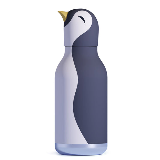 Asobu Thermo Drinkfles Besties Penguin - 460ml - Wit/Zwart