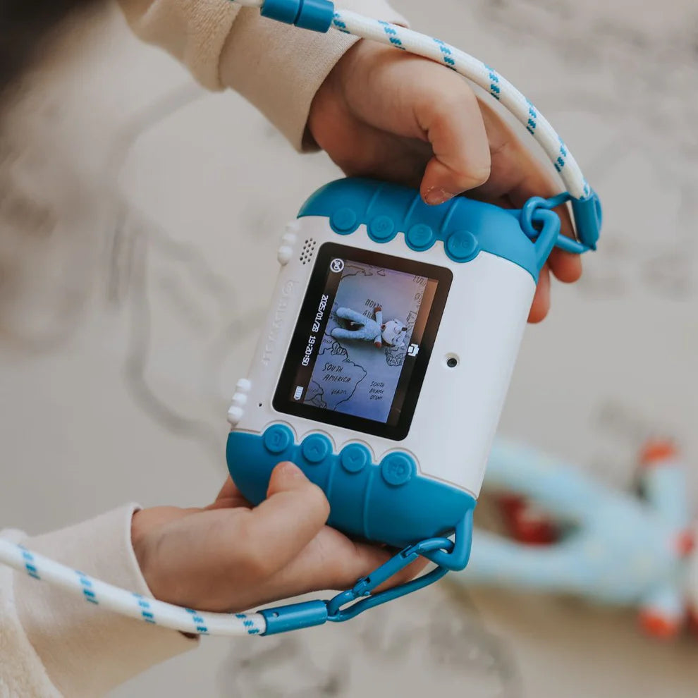 Kidywolf Camera met thermische printer - Roze Blauw