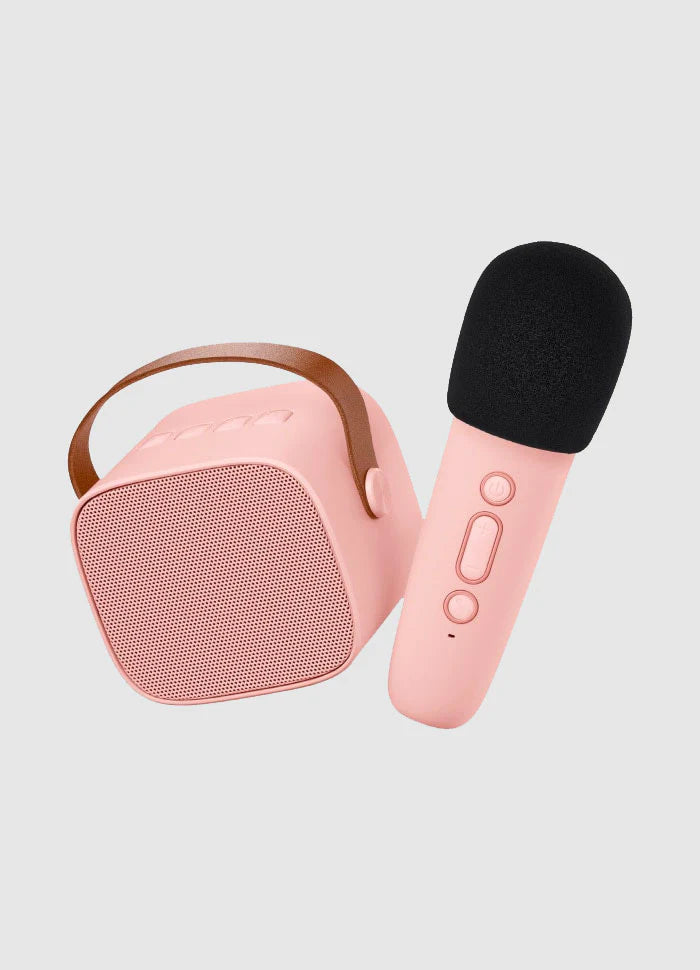 Lalarma Karaoke set - Bluetooth microphone and speaker - Pink