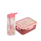 Petit Monkey Bentobox + Drinkfles Popsicles Back to School set - Desert Rose/Peony Pink