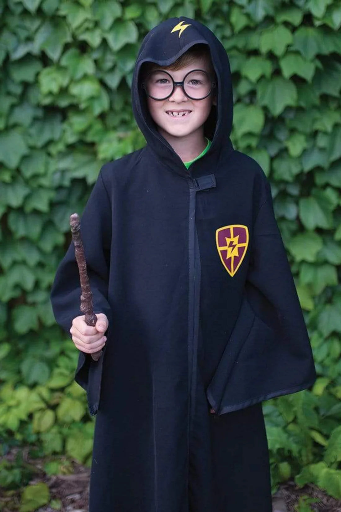 Great Pretenders Verkleedkledij Wizard - Cape met bril - 5/6 jaar