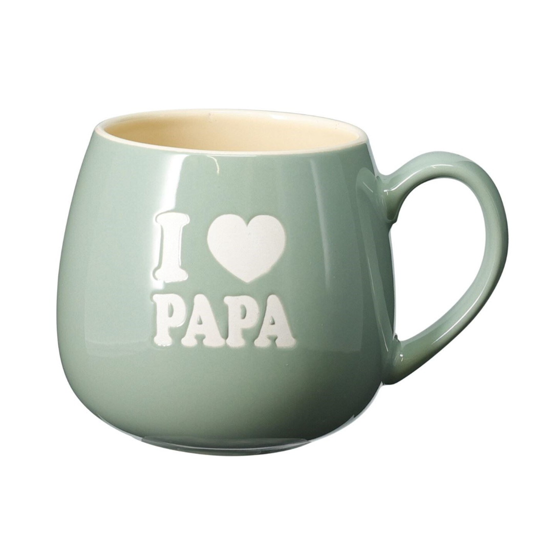 Home & Styling Mok For Dad - I Love Papa - 440ml - Groen