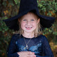 Great Pretenders Verkleedkledij Luna the Midnight Witch - Heksenjurk - 7/8 jaar