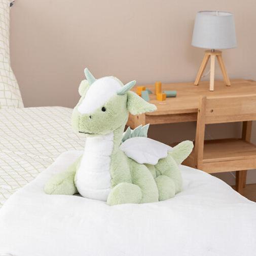 Atmosphera Kids Knuffel Elliot groene draak - 53x29xH33cm - Groen