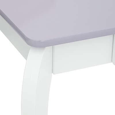 Atmosphera Kids Coiffeuse Sirène avec tabouret et miroir - Blanc/Violet