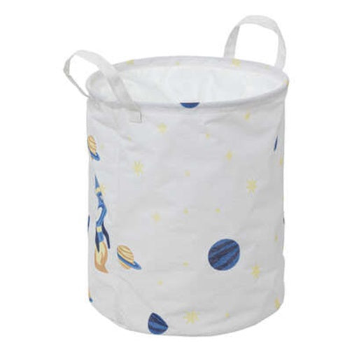 Atmosphera Kids Storage Basket/Laundry Basket Space - Ø32x40cm - White