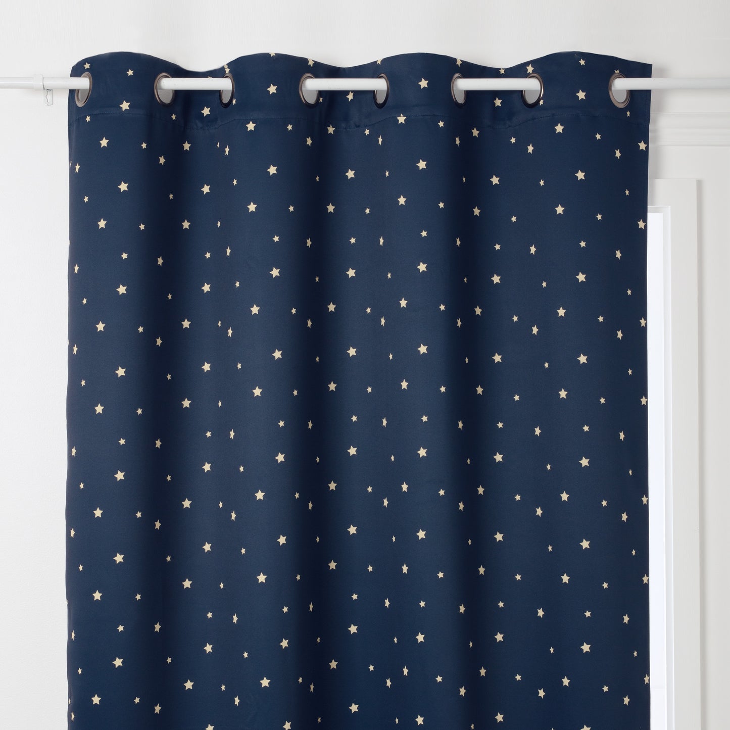 Atmosphera Kids Blackout Curtain Stars 135x260cm - Dark Blue