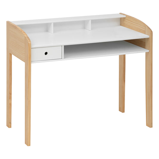 Atmosphera Kids Tod Children's Desk 100x52x85cm - White/Natural