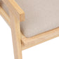 BEAU Mazie rattan/fabric armchair - L50xD52xH81cm - Soft pink