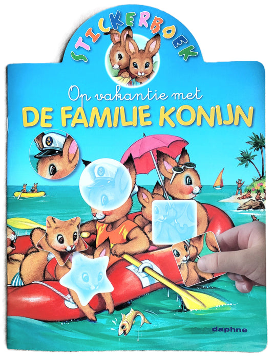 Livret d'autocollants famille lapin - stickers - 3 à 5 ans - histoire