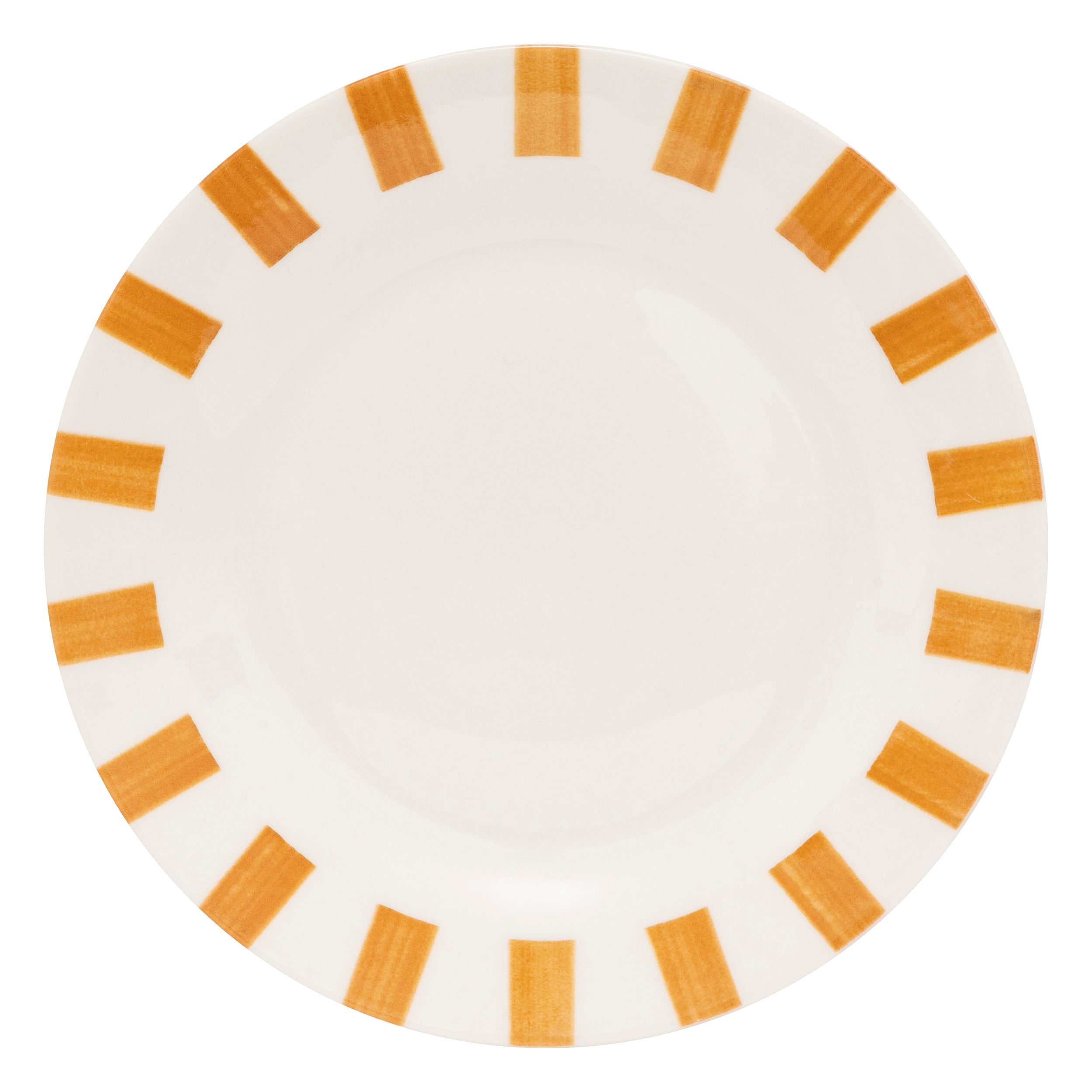 Secret de Gourmet Chéri Plat bord Ø19cm - Set van 6 stuks - Wit/Geel