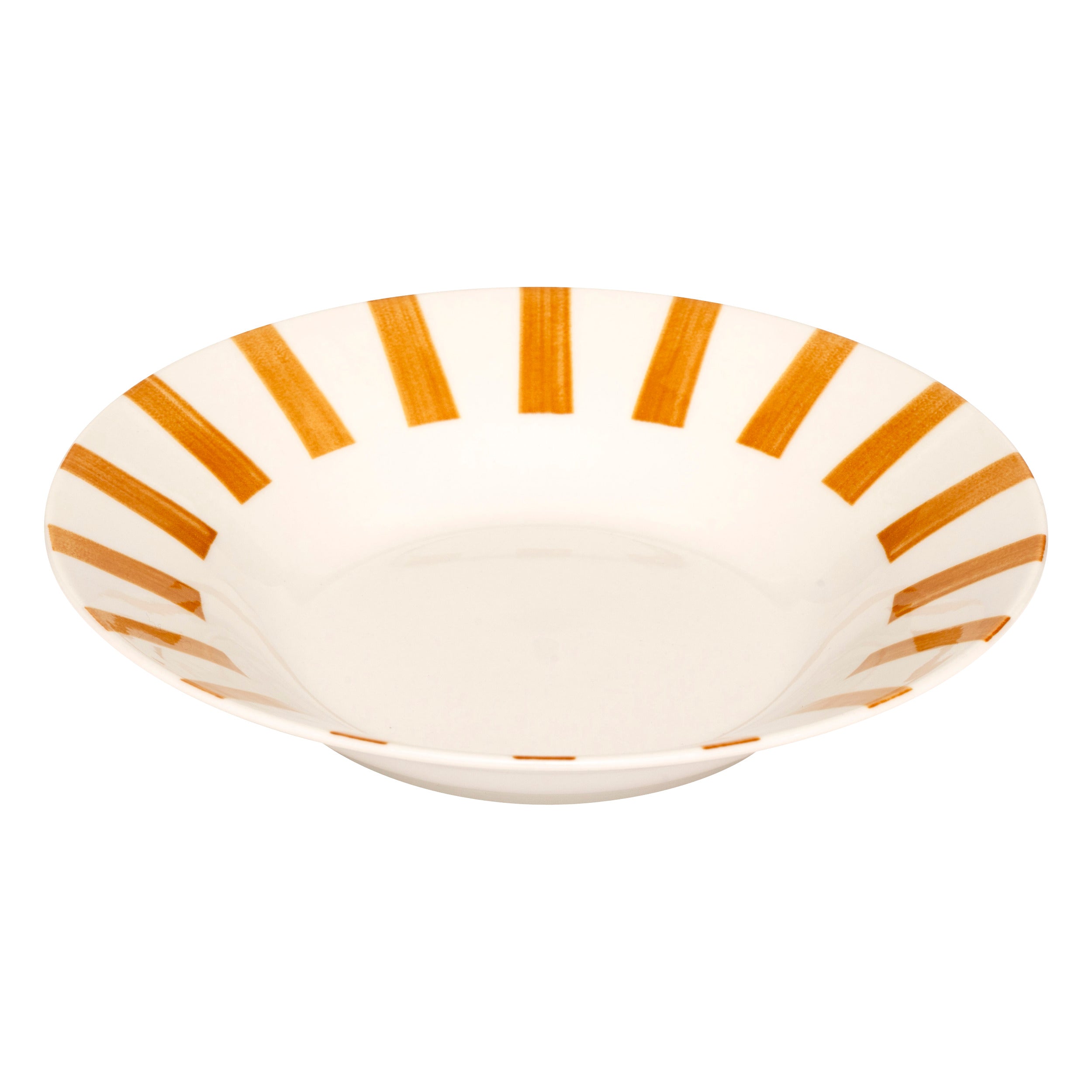 Secret de Gourmet Chéri Diep bord Ø20cm - Set van 6 stuks - Wit/Oker